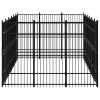 Outdoor Dog Kennel Steel 178.6 ft¬≤