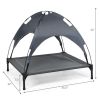 Outdoor travel CampingPortable Elevated Pet Bed With Removable Canopy Shade