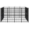 Outdoor Dog Kennel Steel 158.8 ft¬≤